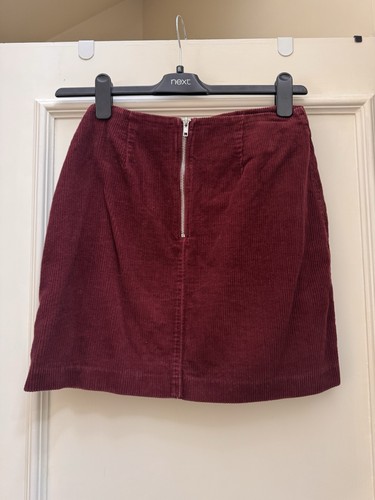Burgundy corduroy skirt - burgundy, skirt,