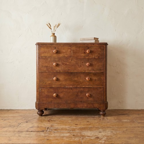 Large victorian pine chest - victorian,