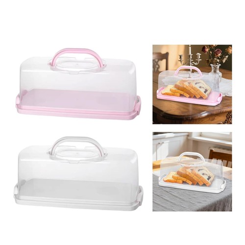Plastic cake container with - container,