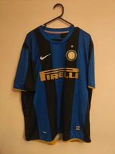 2008-2009 Nike Pirelli Inter Milan Shirt Gold Size XL
