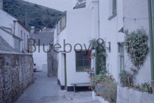 35mm slide narrow street - ,
