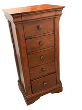 Vintage Cherry Wood 6-Drawer (1 Concealed) Chest/Tallboy in the Style of GRANGE!