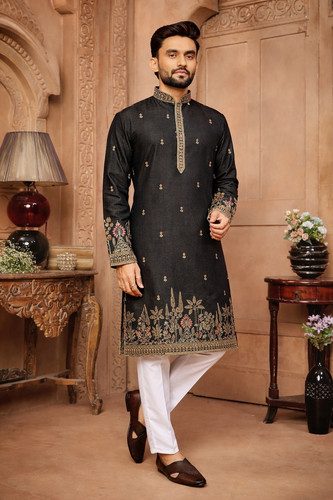 Mens roman shimmer kurta - mens,