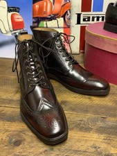 MOD SHOES BOOTS THE SHELBY PEAKY BLINDERS UK 8 42 Deep Oxblood Brown Leather