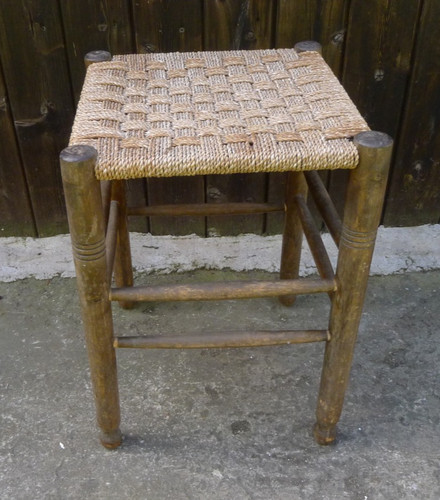 Vintage rush woven wooden