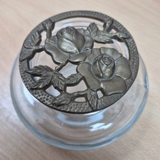 Vintage Glass & Brass Roses