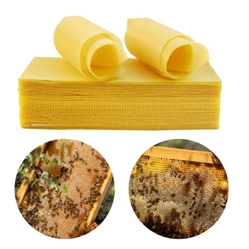 10pcs natural beeswax sheets - natural,