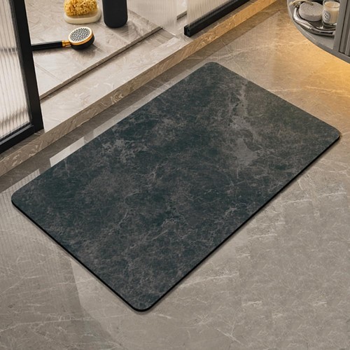 Black stone quick dry bath - stone,