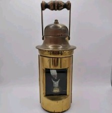 Sherwood Brass Ships Binnacle Oil Lamp Light Antique 1900-1920