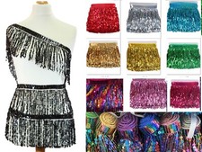 Sequin Tassel Trim 15 cm 6"