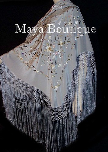 Flamenco embroidered silk - embroidered,