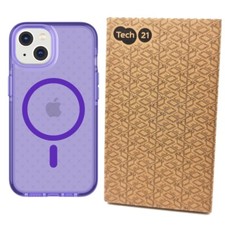 Tech21 Case For iPhone 14 Evo Check MagSafe Cover Shockproof Purple Lavender