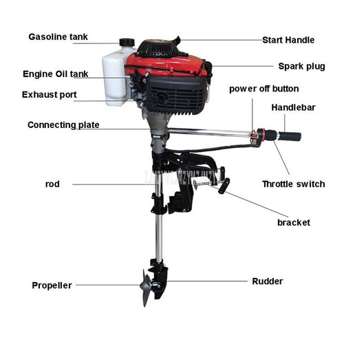 Boat gasoline oil engine - boat, 4