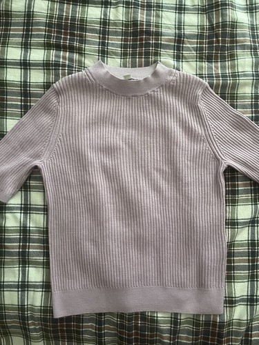 Wool uniqlo lavender ribbed - uniqlo,