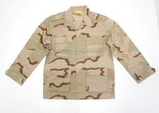 US Army Style Desert Shirt Lightweight Jacket Tri Colour Camo Combat BDU Ripstop