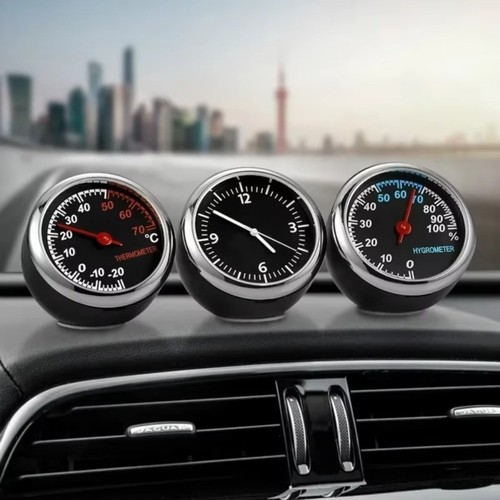 Car mounted thermometer - mounted,