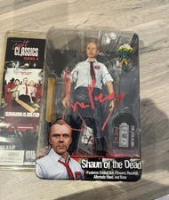 NECA Shaun of the Dead Collectible Action Figure Signed By Simon Pegg