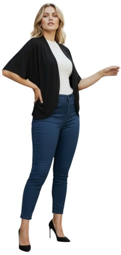 Ladies black kimono oversized - black,