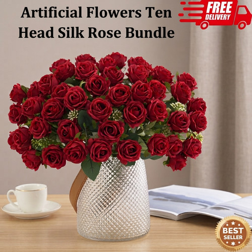 Artificial silk rose flower - silk,