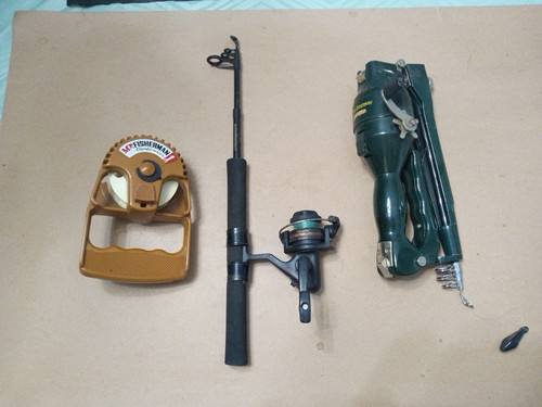 Collapsible fishing poles lot - collapsible,