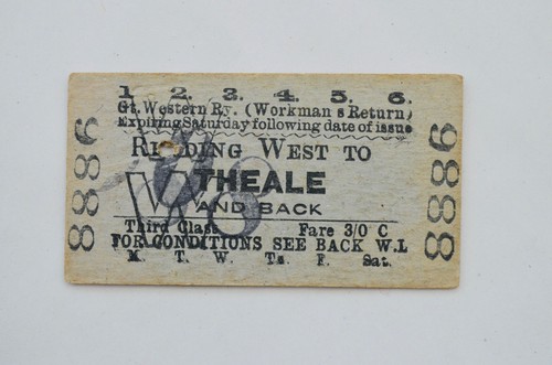 Railway ticket gwr reading - ticket,