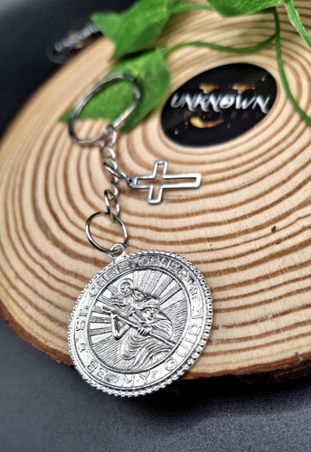 Christopher keyring cross - st,