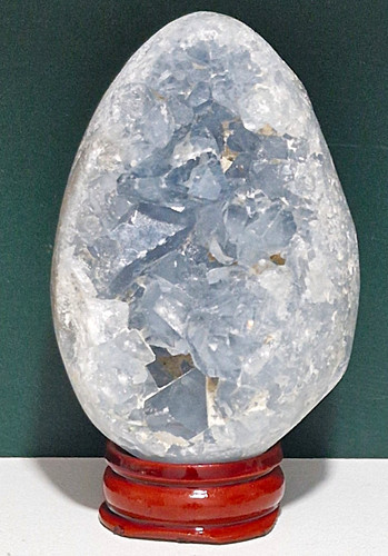 Stunning celestite blue geode - blue,