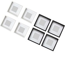 IKEA SANNAHED Black White Photo Frame Picture Display Box 3D Deep Frame 25x25cm