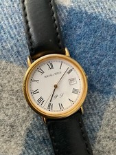 Solvil et Titus Gold Plated Quartz Watch 31-8152-23 Stylized P S on White Dial