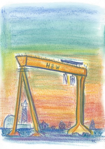 Harland wolff cranes belfast - wolff,
