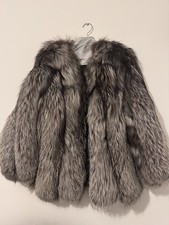 Real Silver Fox Fur Jacket