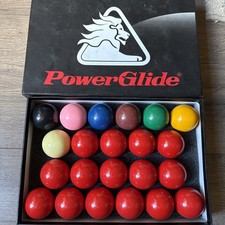 Snooker Balls - PowerGlide full 22 Piece Set Snooker Balls 2 1/6" (52mm)