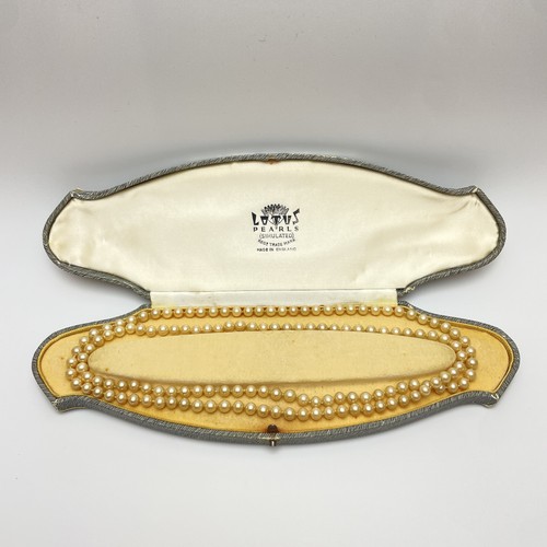 Vintage lotus simulated pearl - lotus,