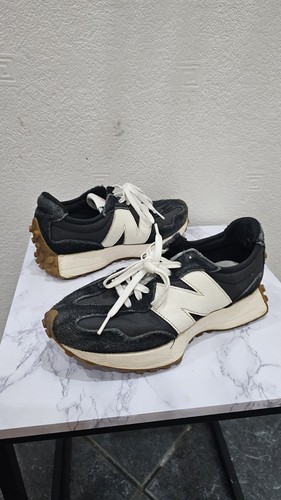 New balance 327 black white - "black,