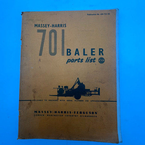 Massey harris 701 baler - massey, parts