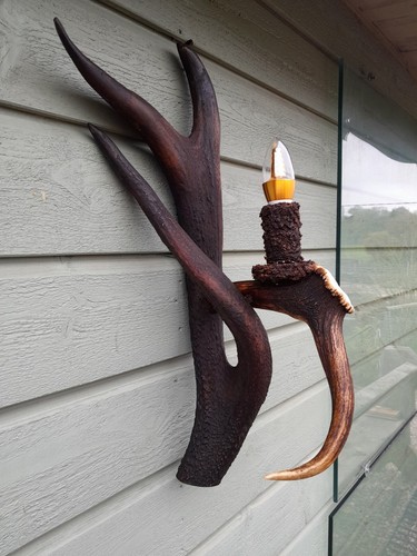 Deer stag antler wall light - stag,