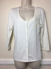 Kaliko ivory button jersey - ivory,