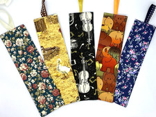 Handmade Fabric Bookmarks with