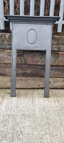 Original cast iron fireplace - cast,