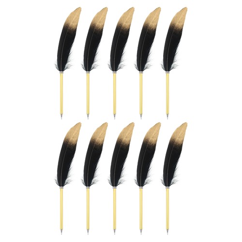 10pcs feather ballpoint pens - 10pcs,