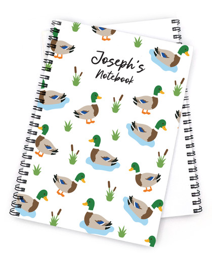 Personalised duck notebook - personalised,