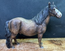 Brown Pony / Horse Figurine Country Life by Leonardo Height 7”