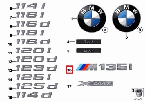 Bmw genuine f20 f21 series - bmw, 1