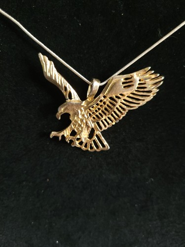 Gold tone eagle - eagle, bird