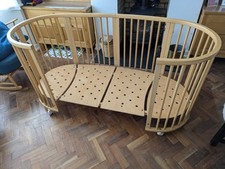 Stokke Sleepi Bed Natural Beech V2 + Junior Bed / Extension + Mattress + Cover 