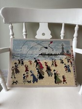 Needlepoint Bothy Threads Kite Flying Blackpool Beach Artwork Vintage