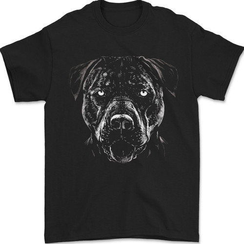 Monochrome pitbull dog mens - monochrome,