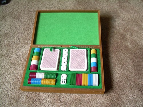 Poker chip dice - dice, in