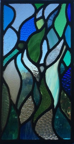 Stained glass window panel - glass,
