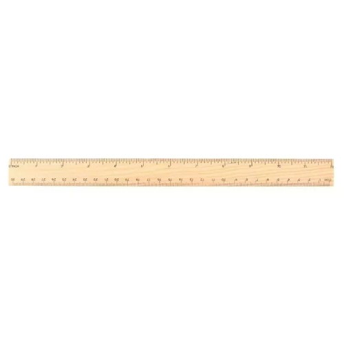 Wooden ruler 30cm - ruler, hard